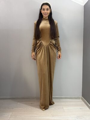 Coroana de catifea - Cafeniu Deschis